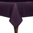 thumbnail image 1 of Ultimate Textile (10 Pack) 84 x 84-Inch Square Polyester Linen Tablecloth - for Wedding, Restaurant or Banquet use, Aubergine Eggplant, 1 of 4