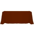 thumbnail image 1 of Ultimate Textile (10 Pack) 90 x 132-Inch Rectangular Polyester Linen Tablecloth with Rounded Corners - for Wedding, Restaurant or Banquet use, Terracotta, 1 of 4