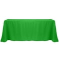 thumbnail image 1 of Ultimate Textile (10 Pack) 90 x 156-Inch Rectangular Polyester Linen Tablecloth with Rounded Corners - for Wedding, Restaurant or Banquet use, Kelly Green, 1 of 4