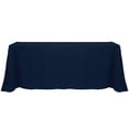 thumbnail image 1 of Ultimate Textile (10 Pack) 90 x 156-Inch Rectangular Polyester Linen Tablecloth with Rounded Corners - for Wedding, Restaurant or Banquet use, Midnight, 1 of 4