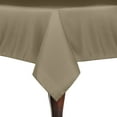 thumbnail image 1 of Ultimate Textile (10 Pack) 90 x 90-Inch Square Polyester Linen Tablecloth - for Wedding, Restaurant or Banquet use, Cafe Khaki, 1 of 4