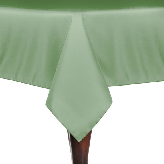 Ultimate Textile (10 Pack) 90 x 90-Inch Square Polyester Linen Tablecloth - for Wedding, Restaurant or Banquet use, Sage Green