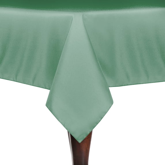 Ultimate Textile (10 Pack) 90 x 90-Inch Square Polyester Linen Tablecloth - for Wedding, Restaurant or Banquet use, Seamist Light Green