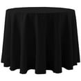 thumbnail image 1 of Ultimate Textile (10 Pack) Cotton-feel 114-Inch Round Tablecloth - for Wedding and Banquet, Hotel or Home Fine Dining use, Black, 1 of 3