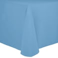thumbnail image 1 of Ultimate Textile (10 Pack) Cotton-feel 60 x 120-Inch Oval Tablecloth - for Home Dining Tables, Light Baby Blue, 1 of 3
