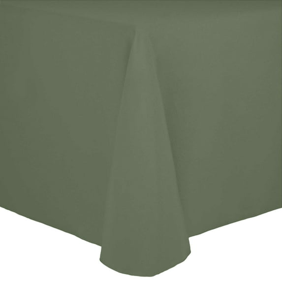Ultimate Textile (10 Pack) Cotton-feel 70 x 104-Inch Oval Tablecloth - for Home Dining Tables, Sage Green