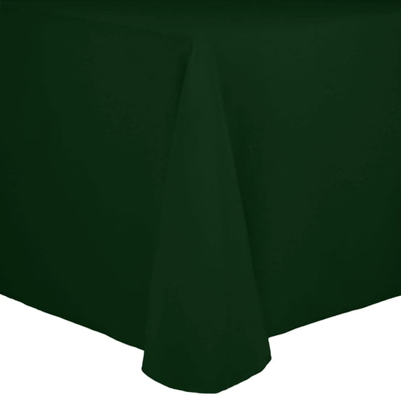 Ultimate Textile (10 Pack) Cotton-feel 90 x 132-Inch Rectangular Tablecloth - for Wedding and Banquet, Hotel or Home Fine Dining use, Hunter Green