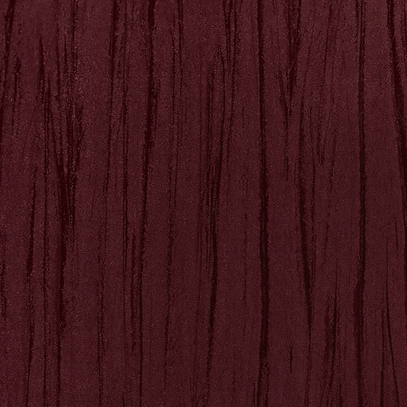 Ultimate Textile (10 Pack) Crinkle Taffeta - Delano 132-Inch Round Tablecloth - for Party, Wedding, Home Dining, Hotel and Catering use, Burgundy Red