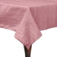 thumbnail image 1 of Ultimate Textile (10 Pack) Crinkle Taffeta - Delano 72 x 120-Inch Rectangular Tablecloth - for Party, Wedding, Home Dining, Hotel and Catering use, Light Pink, 1 of 3