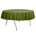 thumbnail image 1 of Ultimate Textile (10 Pack) Embroidered Pintuck Taffeta 60-Inch Round Tablecloth Moss Green, 1 of 3