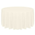 thumbnail image 1 of Ultimate Textile (10 Pack) Faux Burlap - Havana 132-Inch Round Tablecloth - Basket Weave, Ivory Cream, 1 of 3