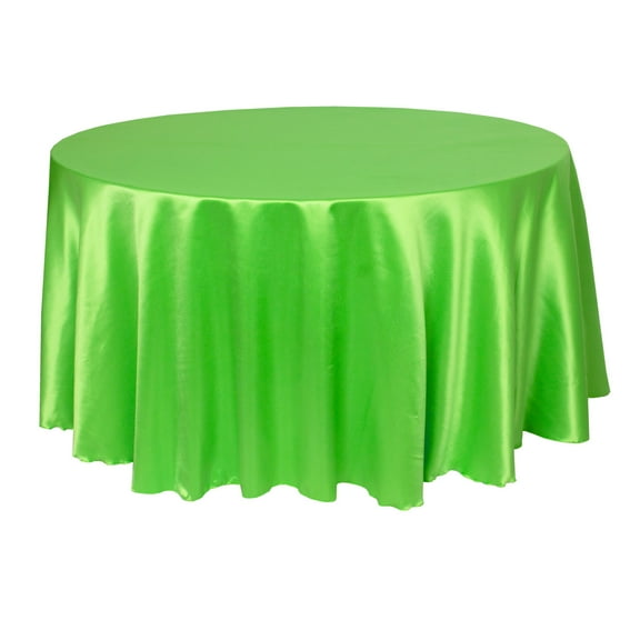 Ultimate Textile (10 Pack) Herringbone - Fandango 108-Inch Round Tablecloth, Lime Green