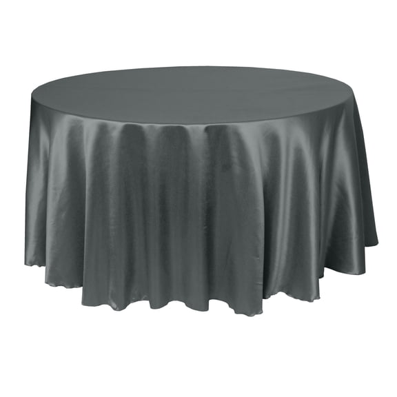 Ultimate Textile (10 Pack) Herringbone - Fandango 120-Inch Round Tablecloth, Charcoal Grey