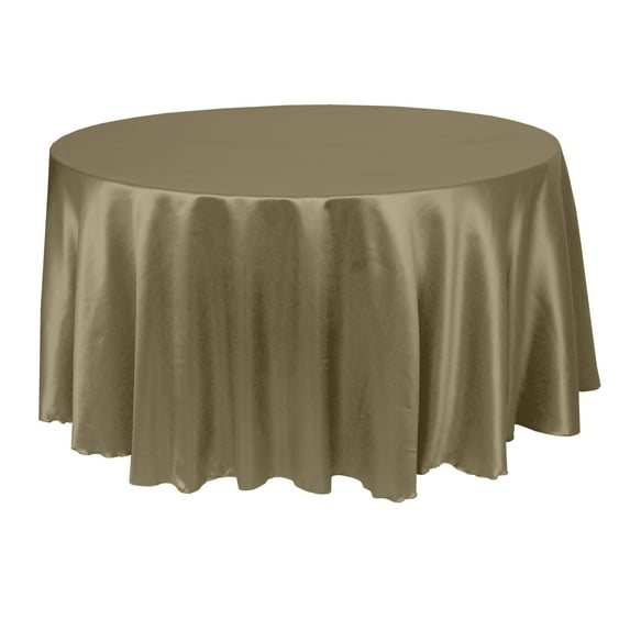 Ultimate Textile (10 Pack) Herringbone - Fandango 132-Inch Round Tablecloth, Natural