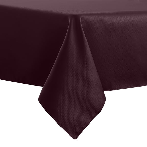 Ultimate Textile (10 Pack) Herringbone - Fandango 60 x 90-Inch Rectangular Tablecloth, Burgundy Red