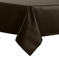 thumbnail image 1 of Ultimate Textile (10 Pack) Herringbone - Fandango 60 x 90-Inch Rectangular Tablecloth, Chocolate Brown, 1 of 3