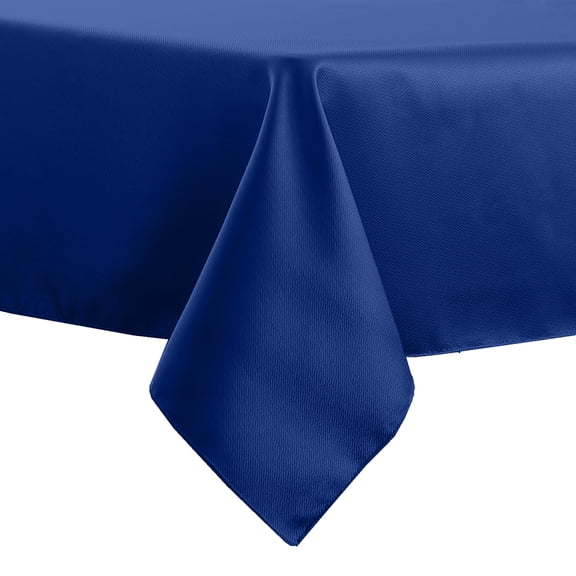Ultimate Textile (10 Pack) Herringbone - Fandango 90 x 90-Inch Square Tablecloth, Royal Blue
