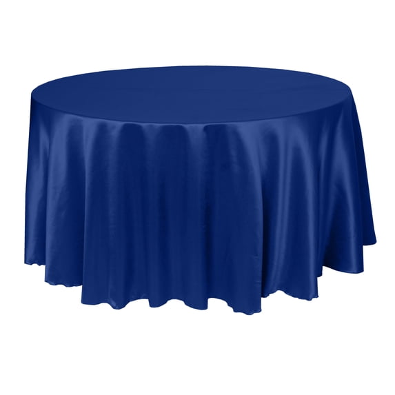 Ultimate Textile (10 Pack) Herringbone - Fandango 96-Inch Round Tablecloth, Royal Blue