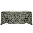 thumbnail image 1 of Ultimate Textile (10 Pack) Miranda 108 x 132-Inch Rectangular Damask Tablecloth - Jacquard Weave, Black, 1 of 3