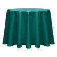 thumbnail image 1 of Ultimate Textile (10 Pack) Poly-cotton Twill 102-Inch Round Tablecloth - for Restaurant and Catering, Hotel or Home Dining use, Teal, 1 of 3