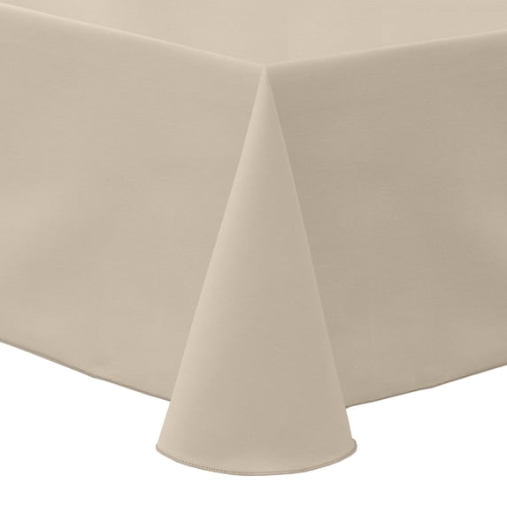 Ultimate Textile (10 Pack) Poly-cotton Twill 108 x 132-Inch Rectangular Tablecloth - for Restaurant and Catering, Hotel or Home Dining use, Beige
