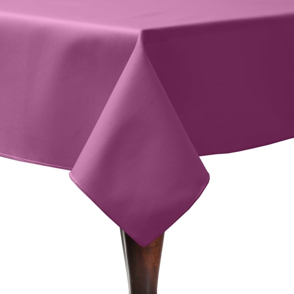 Ultimate Textile (10 Pack) Poly-cotton Twill 52 x 70-Inch Rectangular Tablecloth - for Restaurant and Catering, Hotel or Home Dining use, Plumberry