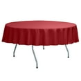 thumbnail image 1 of Ultimate Textile (10 Pack) Poly-cotton Twill 72-Inch Round Tablecloth - for Restaurant and Catering, Hotel or Home Dining use, Red, 1 of 3