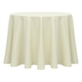 thumbnail image 1 of Ultimate Textile (10 Pack) Poly-cotton Twill 84-Inch Round Tablecloth - for Restaurant and Catering, Hotel or Home Dining use, Ivory Cream, 1 of 3