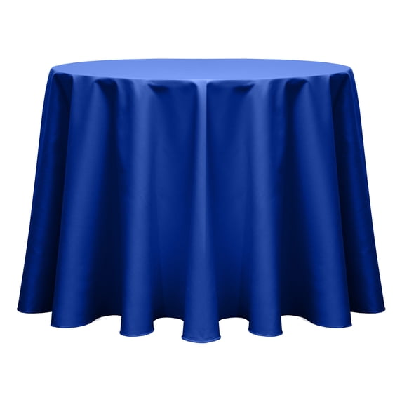 Ultimate Textile (10 Pack) Poly-cotton Twill 90-Inch Round Tablecloth - for Restaurant and Catering, Hotel or Home Dining use, Royal Blue