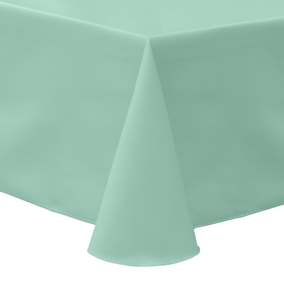 Ultimate Textile (10 Pack) Poly-cotton Twill 90 x 132-Inch Rectangular Tablecloth - for Restaurant and Catering, Hotel or Home Dining use, Seamist Light Green