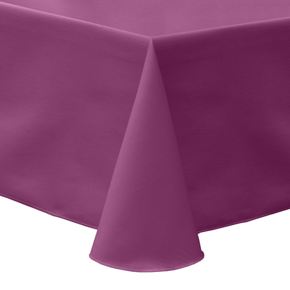 Ultimate Textile (10 Pack) Poly-cotton Twill 90 x 156-Inch Rectangular Tablecloth - for Restaurant and Catering, Hotel or Home Dining use, Plumberry