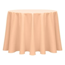 Ultimate Textile (10 Pack) Poly-cotton Twill 96-Inch Round Tablecloth - for Restaurant and Catering, Hotel or Home Dining use, Peach