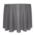 thumbnail image 1 of Ultimate Textile (10 Pack) Reversible Shantung Satin - Majestic 114-Inch Round Tablecloth - for Weddings, Home Parties and Special Event use, Charcoal Grey, 1 of 4