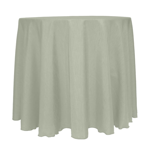 Ultimate Textile (10 Pack) Reversible Shantung Satin - Majestic 114-Inch Round Tablecloth - for Weddings, Home Parties and Special Event use, Sage Green