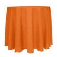 thumbnail image 1 of Ultimate Textile (10 Pack) Reversible Shantung Satin - Majestic 120-Inch Round Tablecloth - for Weddings, Home Parties and Special Event use, Orange, 1 of 4