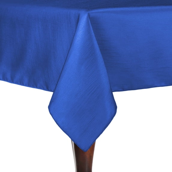 Ultimate Textile (10 Pack) Reversible Shantung Satin - Majestic 72 x 72-Inch Square Tablecloth - for Weddings, Home Parties and Special Event use, Royal Blue