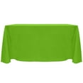 thumbnail image 1 of Ultimate Textile (10 Pack) Reversible Shantung Satin - Majestic 90 x 132-Inch Rectangular Tablecloth - for Weddings, Home Parties and Special Event use, Lime Green, 1 of 4
