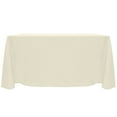 thumbnail image 1 of Ultimate Textile (10 Pack) Reversible Shantung Satin - Majestic 90 x 156-Inch Rectangular Tablecloth - for Weddings, Home Parties and Special Event use, Ivory Cream, 1 of 4