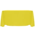 thumbnail image 1 of Ultimate Textile (10 Pack) Reversible Shantung Satin - Majestic 90 x 156-Inch Rectangular Tablecloth - for Weddings, Home Parties and Special Event use, Lemon Yellow, 1 of 4