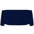 thumbnail image 1 of Ultimate Textile (10 Pack) Reversible Shantung Satin - Majestic 90 x 156-Inch Rectangular Tablecloth - for Weddings, Home Parties and Special Event use, Navy Blue, 1 of 4