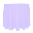 thumbnail image 1 of Ultimate Textile (10 Pack) Reversible Shantung Satin - Majestic 96-Inch Round Tablecloth - for Weddings, Home Parties and Special Event use, Lilac Light Purple, 1 of 4