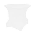 thumbnail image 1 of Ultimate Textile (10 Pack) Round Fitted Stretch Spandex Table Cover - for 48-Inch Round Tables, White, 1 of 2