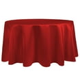 thumbnail image 1 of Ultimate Textile (10 Pack) Satin 126-Inch Round Tablecloth - for Wedding, Special Event or Banquet use, Red, 1 of 4