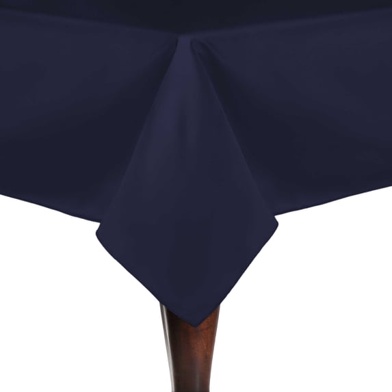 Ultimate Textile (10 Pack) Satin 72 x 72-Inch Square Tablecloth - for Wedding, Special Event or Banquet use, Navy Blue
