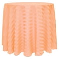 thumbnail image 1 of Ultimate Textile (10 Pack) Satin-Stripe 114-Inch Round Tablecloth - for Wedding and Catering, Hotel or Home Dining use, Peach, 1 of 3