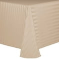 thumbnail image 1 of Ultimate Textile (10 Pack) Satin-Stripe 60 x 120-Inch Oval Tablecloth - for Home Dining Tables, Cafe, 1 of 3