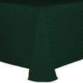 thumbnail image 1 of Ultimate Textile (10 Pack) Satin-Stripe 72 x 120-Inch Oval Tablecloth - for Home Dining Tables, Hunter Green, 1 of 3