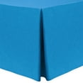 thumbnail image 1 of Ultimate Textile (10 Pack) Shantung - Majestic 8 ft. Fitted Tablecloth - for 30 x 96-Inch Banquet and Folding Rectangular Tables, Cobalt Blue, 1 of 3