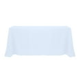 thumbnail image 1 of Ultimate Textile 108 x 132-Inch Rectangular Polyester Linen Tablecloth Ice Blue, 1 of 4