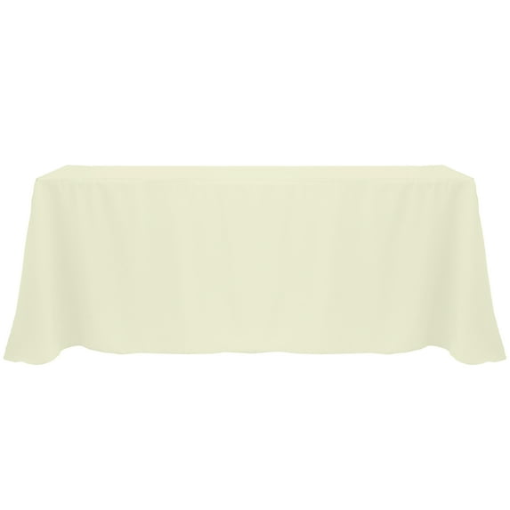 Ultimate Textile 108 x 132-Inch Rectangular Polyester Linen Tablecloth Ivory Cream